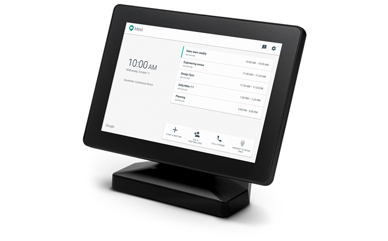Hangouts Meet hardware touch controller